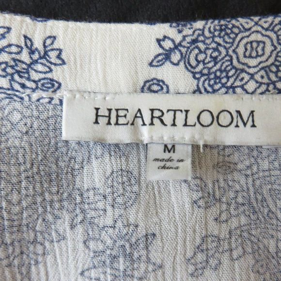 Blue and White Blouse Top Shirt with Wedgwood Style Pattern...625 - Picture 8 of 11